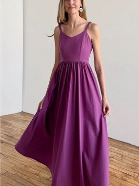 Lydia Style Women's Maxi Dress in Deep Lilac
